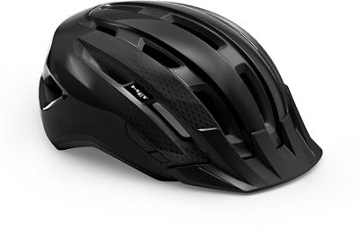 MET Downtown Helmet 2021 - Black-Gossy - S/M}, Black-Gossy