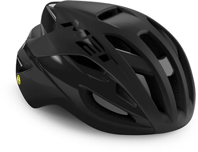 MET Rivale (MIPS) Road Helmet 2021 - Black-Matte Glossy - L}, Black-Matte Glossy