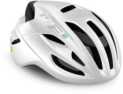 MET Rivale (MIPS) Road Helmet 2021 - White Holographic-Glossy - M}, White Holographic-Glossy