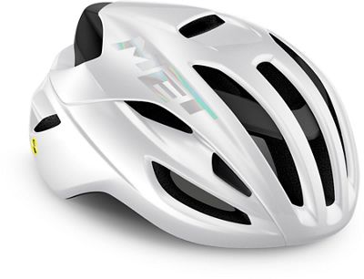 MET Rivale (MIPS) Road Helmet 2021 - White Holographic-Glossy - L}, White Holographic-Glossy