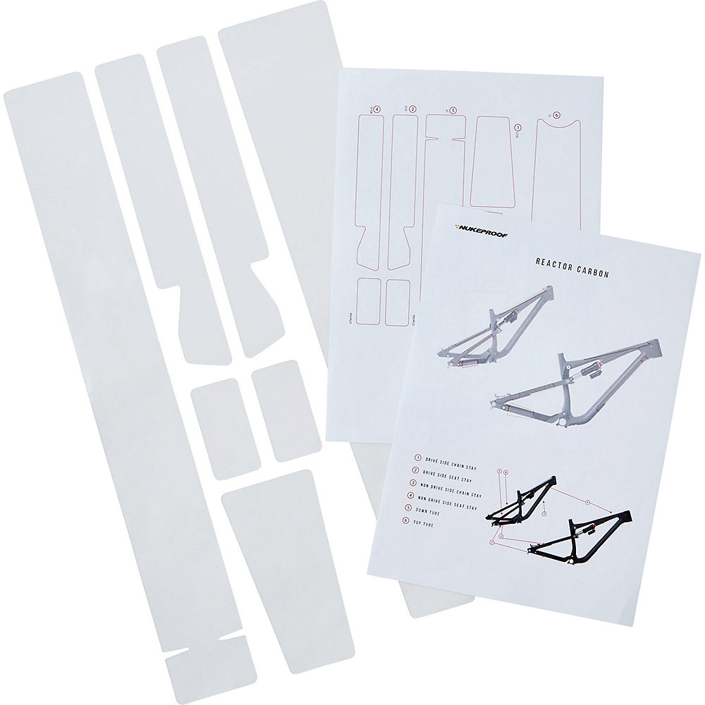 Nukeproof Reactor Carbon MTB Frame Protection Kit - Neutral - Fits 2020 - Current}, Neutral