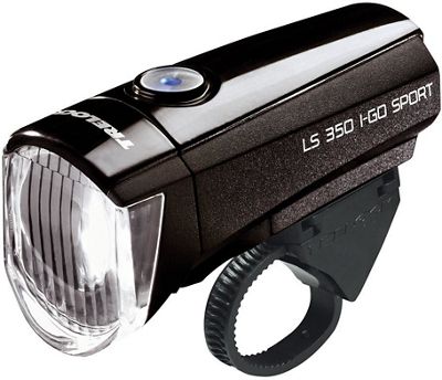 Trelock LS 350 I-GO Sport Front Light - Black-Transparent, Black-Transparent
