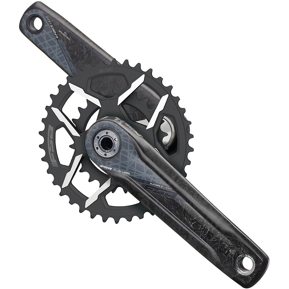 FSA K-Force Modular ABS Double Chainset - Noir - 26.36t, Noir