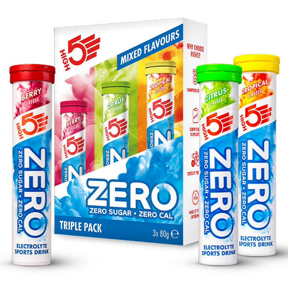 HIGH5 ZERO Triple Pack Hydration Tabs (3 x 20) - 1