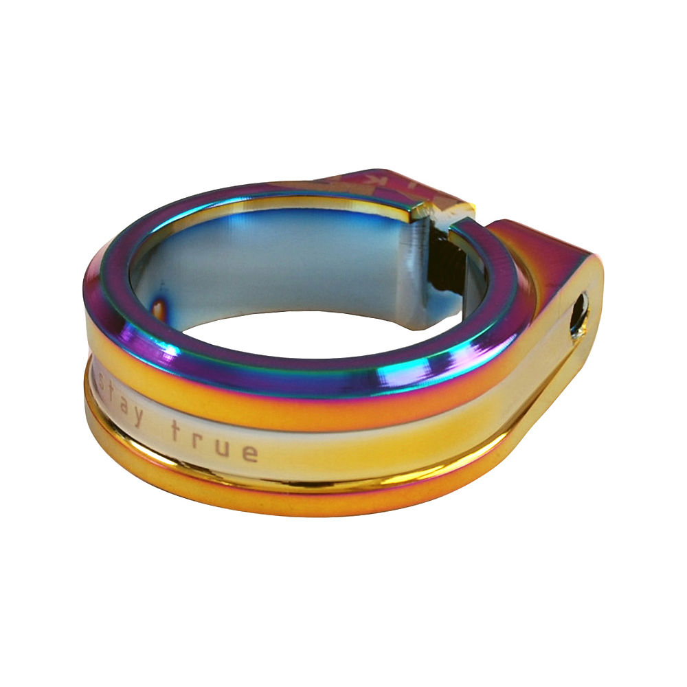 NS Bikes Bolt on Seatclamp - Oil Slick - 34.9mm, Oil Slick