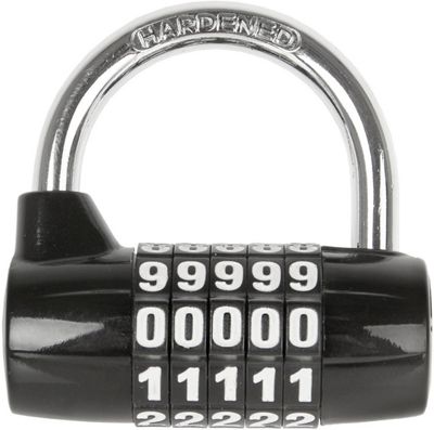 M-Wave PD 5 Digit Padlock - nero, nero