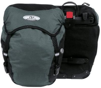 Norco Pannier bags with Klick-Fix Adapte - grey-black