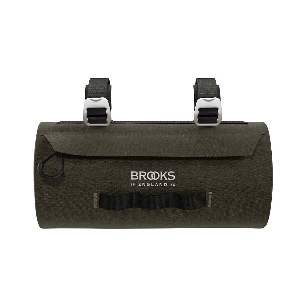 Brooks England Scape Handlebar Pouch - Mud Green - 3 Litres}, Mud Green