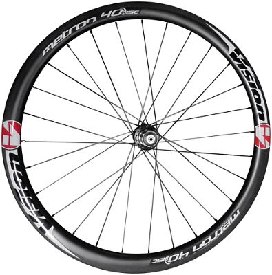 FSA Metron 40 SL Carbon Tubular Rear Wheel - decalcomania rossa - 700c, decalcomania rossa