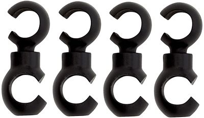 LifeLine Angle Adjustable Housing Connectors - Black - 4 Pack}, Black