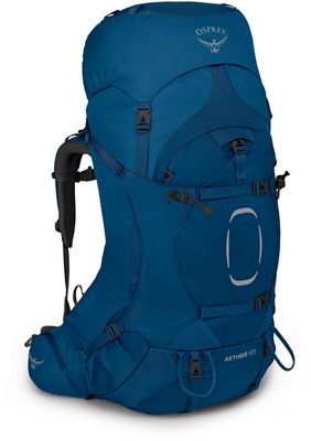 Osprey Aether 65 Backpack SS21 - Deep Water Blue - Small/Medium}, Deep Water Blue