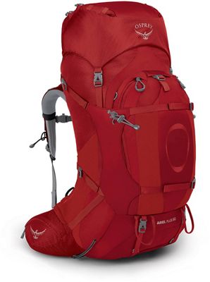 Osprey Ariel Plus 60 Backpack SS21 - Carnelian Red - Extra Small/Small}, Carnelian Red