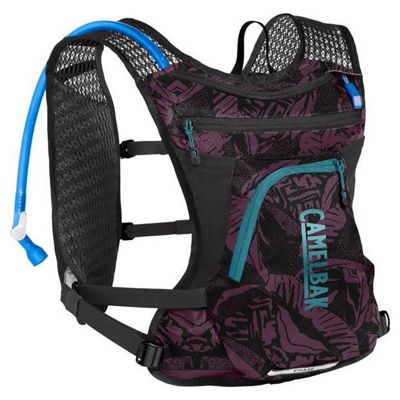 Camelbak Chase Bike Vest 50oz Hydration Pack SS21 - Plum-Black Palms, Plum-Black Palms