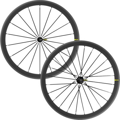 Mavic Cosmic SLR 40 Disc Road Wheelset - Noir - Shimano HG, Noir