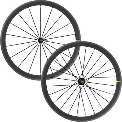 Mavic Cosmic SLR 40 Road Disc Wheelset - Black - Shimano HG}, Black