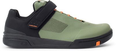 crankbrothers Stamp SpeedLace Flat Pedal Shoe - Green-Orange - UK 6}, Green-Orange