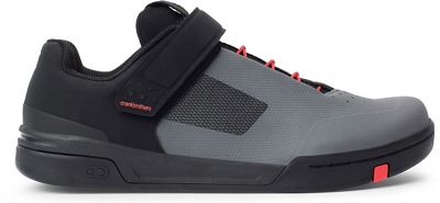 crankbrothers Stamp SpeedLace Flat Pedal Shoe - Grey-Red - UK 7}, Grey-Red