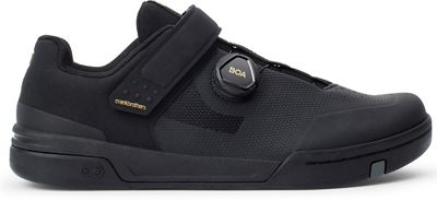 crankbrothers Stamp Boa Flat Pedal Shoe - Black-Gold - UK 7}, Black-Gold