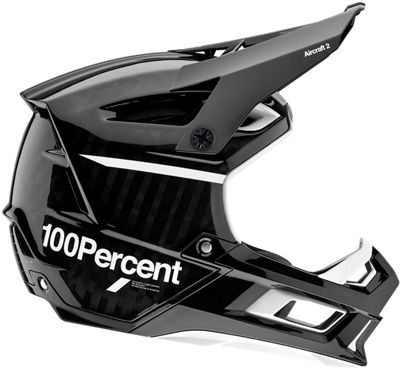 100% Aircraft MIPS Carbon DH-BMX Helmet 2021 - nero, nero