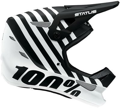100% Status Youth Helmet 2021 - White-Black, White-Black