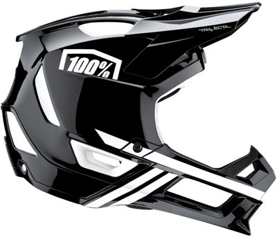 100% Trajecta MTB Helmet 2021 - Black-White - XL}, Black-White