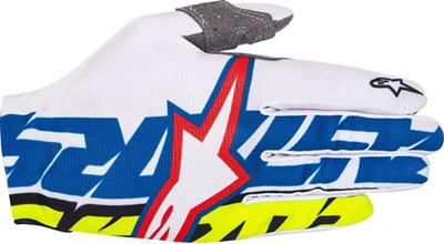 Guanti Alpinestars Rover  - White-Blue-Yellow, White-Blue-Yellow