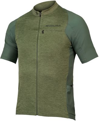 Endura GV500 Reiver Short Sleeve Cycling Jersey - Olive Green - XL}, Olive Green