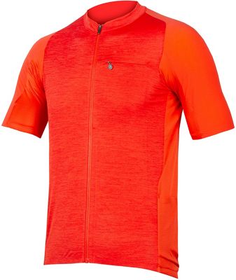 Endura GV500 Reiver Short Sleeve Cycling Jersey - Paprika - XL}, Paprika
