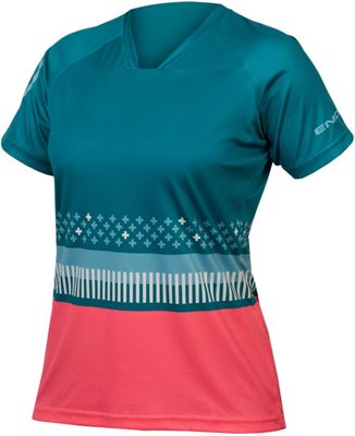Endura Women's Singletrack Print T MTB Jersey SS21 - Spruce Green, Spruce Green