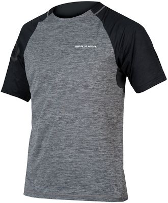 Endura Singletrack Short Sleeve MTB Jersey - Pewter Grey - L}, Pewter Grey
