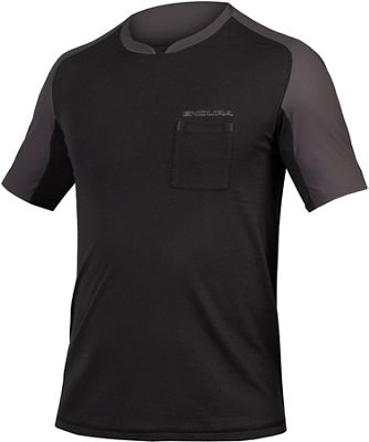 Endura GV500 Foyle T Cycling Jersey - Black - L}, Black