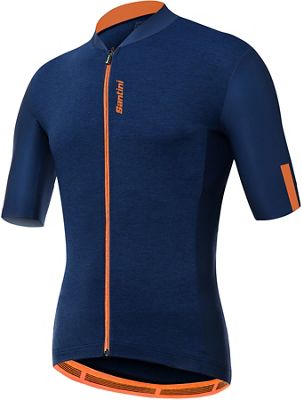 Santini Gravel Short Sleeve Jersey 2021 - Nautica Blue, Nautica Blue