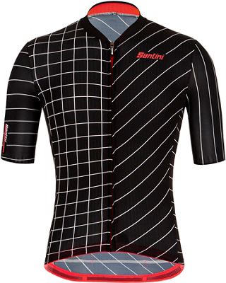 Santini Eco Sleek Dinamo Short Sleve Jersey 2021 - nero, nero