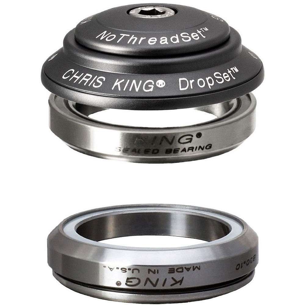Chris King Dropset 4 (IS42-IS42) Headset - Matte Slate - 1.1/8, Matte Slate