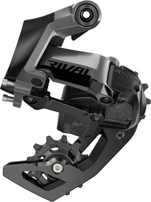 SRAM Rival eTap AXS 12 Speed Rear Derailleur - Black - Medium Cage}, Black