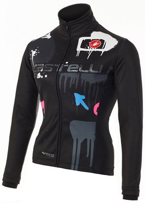 Castelli Women's Graffiti Windstopper Jacket  - Dark Print - XS, Dark Print
