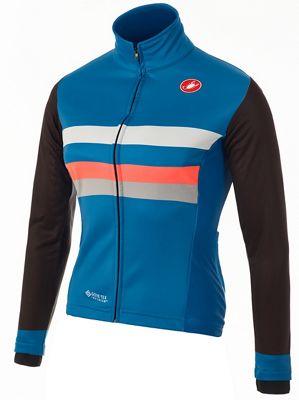 Castelli Women's Movimento Windstopper Jacket - Marine-Pink-Black - XS}, Marine-Pink-Black