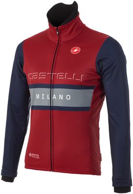 Giacca Castelli Milano Windstopper  - Burgundy-Navy, Burgundy-Navy