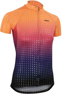 Primal Women's Nexus Fade Omni Jersey SS21 - Orange Fade - XS}, Orange Fade