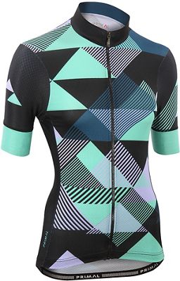Primal Women's Makona Helix 2.0 Jersey SS21 - Black-Green-Purple, Black-Green-Purple