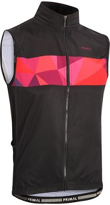 Primal Triangular Gilet SS21 - BLACK-RED - M}, BLACK-RED