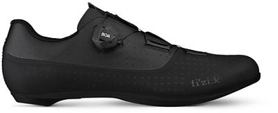 Fizik Tempo Overcurve R4 Wide Fit Road Shoes - Black-Black - EU 43}, Black-Black