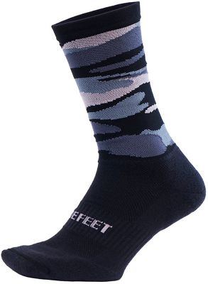 Defeet Cush 7" Camo Sock 2021 - Camo Black - S}, Camo Black