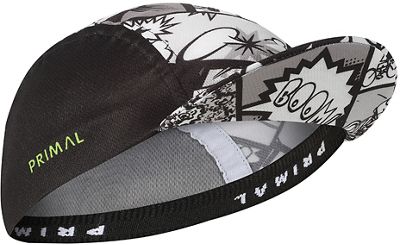 Primal Comic Book Cycling Cap SS21 - Nero/Bianco, Nero/Bianco