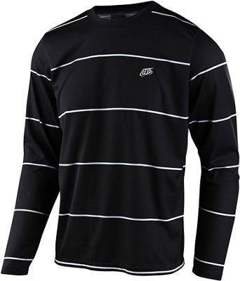 Troy Lee Designs Flowline LS Jersey Stacked 2021 - Stacked Black, Stacked Black