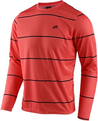 Troy Lee Designs Flowline LS Jersey Stacked 2021 - Stacked Coral, Stacked Coral