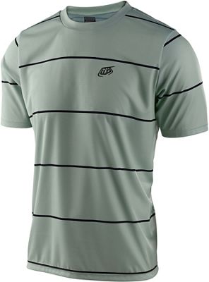 Maglia maniche corte Troy Lee Designs Flowline Stacked 2021 - Stacked Smoke Green - XXL, Stacked Smoke Green