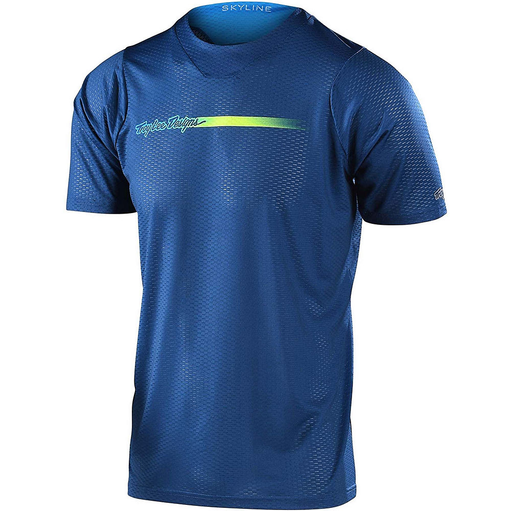 Troy Lee Designs Skyline Air SS Jersey 2021 - Slate Blue - XL, Slate Blue