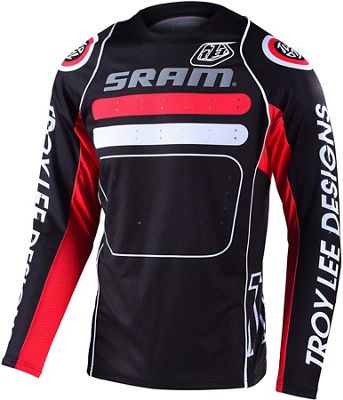 Troy Lee Designs Sprint LS Jersey SRAM 2021 - Black - M}, Black