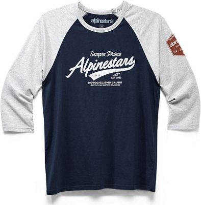 Alpinestars Script Premium Tee  - Grey-Navy, Grey-Navy